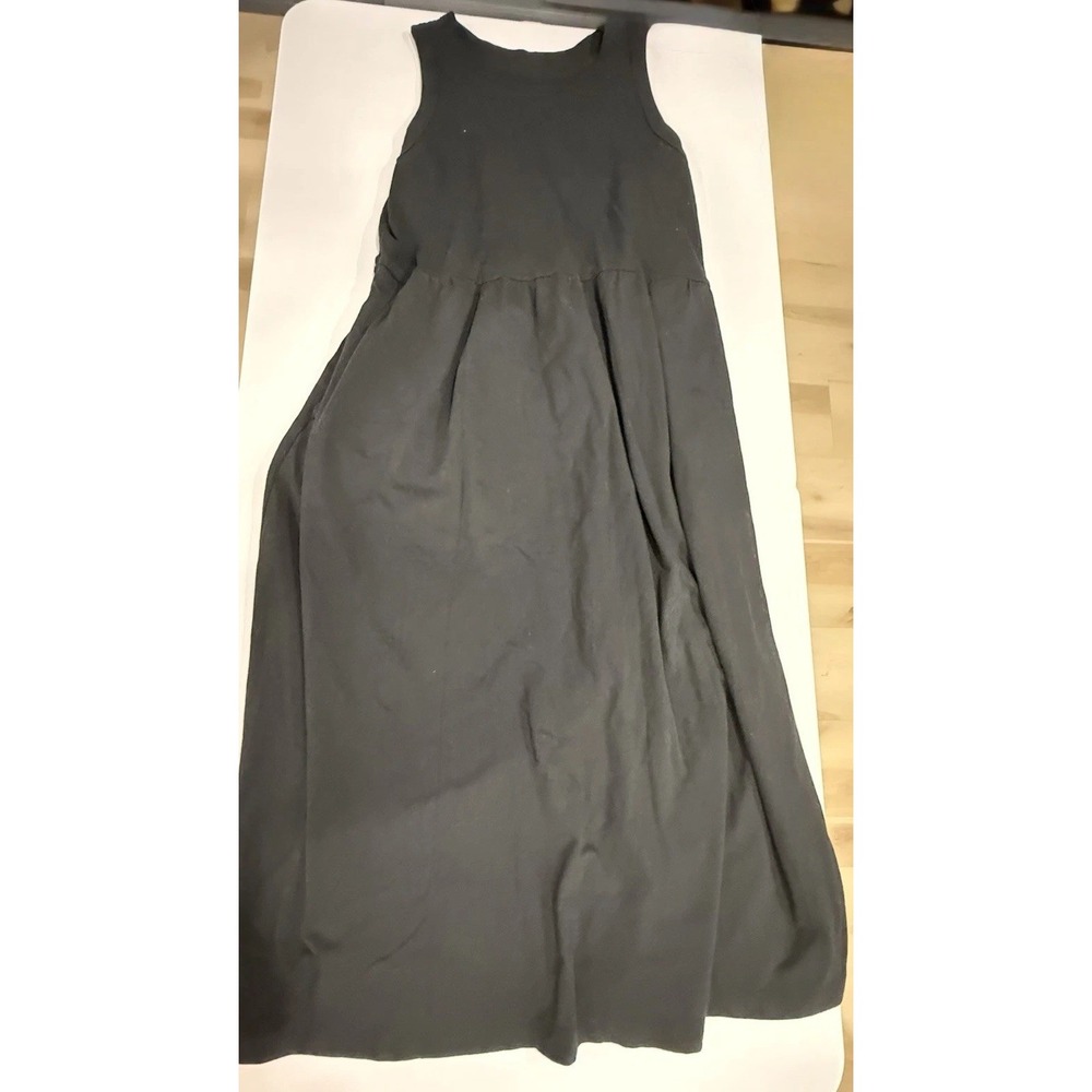 Women's Target A New Day Black Cotton Tank Halter Dress With Pockets Size Large